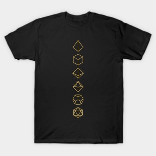 RPG Dice Gold T-Shirt
